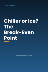 Chiller or ice? The break-even point for a home cold plunge